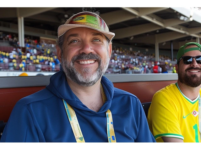 Jason Sudeikis, Astro de 'Ted Lasso', Assiste Estreia do Brasil na Copa América em Los Angeles