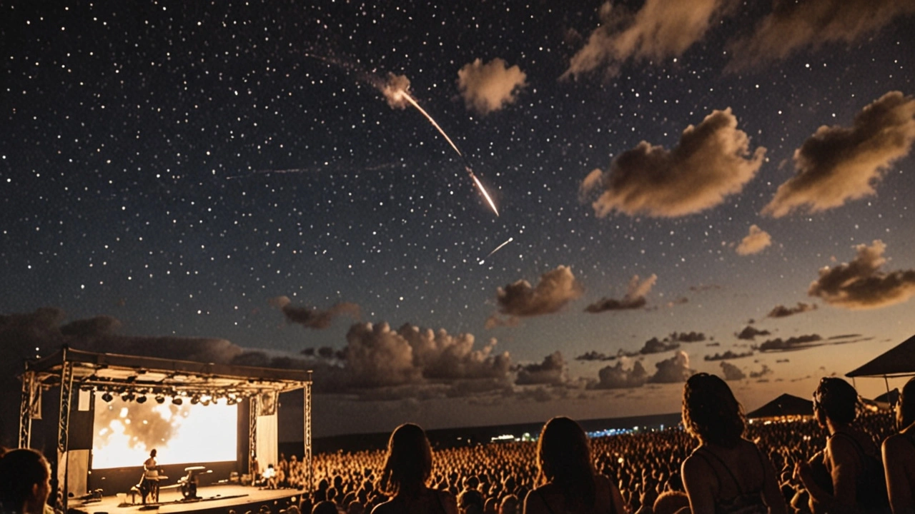 Meteor Impressiona Multidão ao Cruzar o Céu Durante Show de Simone Mendes no Ceará