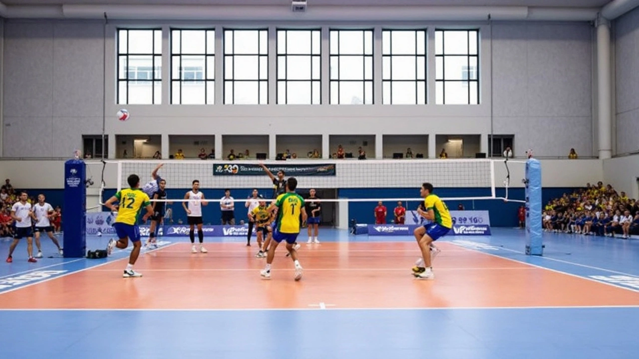 Seleção masculina de vôlei do Brasil estreia com vitória na Universíade 2025